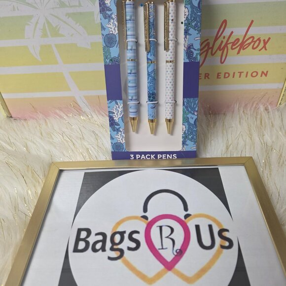 LUG LIFE SUMMER BOX LIMITED EDITION ITEM 3 PACK OF PENS IN SEALIFE NEW FAST SHIP - Picture 2 of 2